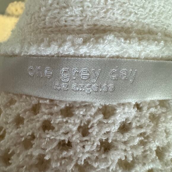 One Grey Day Los Angeles White Open Front Cardigan Women Size Small NWT - Picture 8 of 10